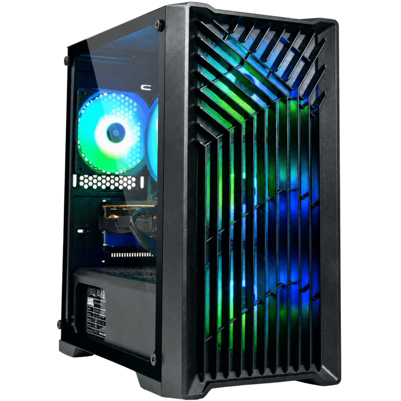 Blackout Computers Eclipse V2 Gaming PC (Matte Black) | High FPS Budget Desktop - View 1 - Affordable Prebuilt 1080p Gaming Desktop