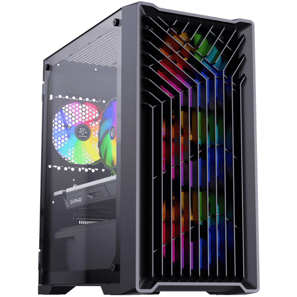 Blackout Computers Eclipse V3 Gaming PC (Matte Black) | High FPS Budget Desktop - View 1 - Affordable Prebuilt 1080p Gaming Desktop