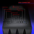 Blackout Computers Eclipse Gaming PC (Matte Black) | Reliable Cheap Gaming Desktop - View 8 - Affordable Prebuilt 1080p Gaming Desktop
