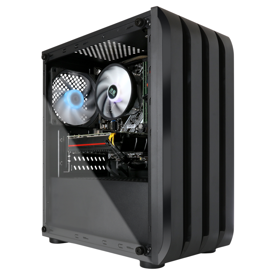 Blackout Computers Eclipse Gaming PC (Matte Black) | Reliable Cheap Gaming Desktop - View 4 - Affordable Prebuilt 1080p Gaming Desktop