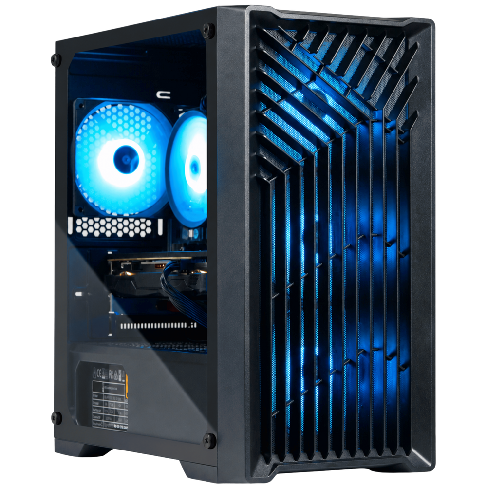 Blackout Computers Eclipse V2 Gaming PC (Matte Black) | High FPS Budget Desktop - View 1 - Affordable Prebuilt 1080p Gaming Desktop