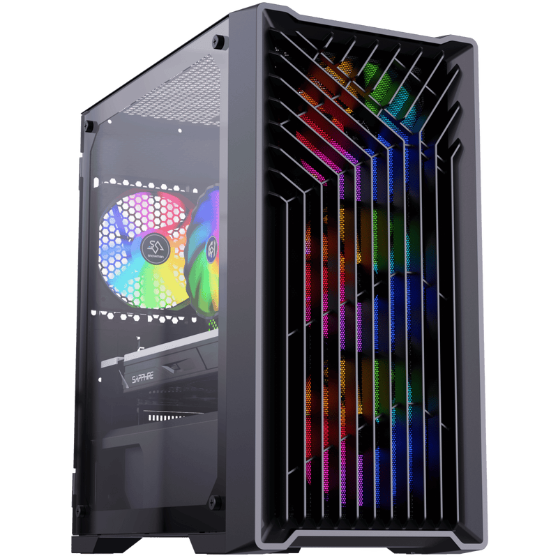 Blackout Computers Eclipse V3 Gaming PC (Matte Black) | High FPS Budget Desktop - View 1 - Affordable Prebuilt 1080p Gaming Desktop