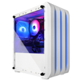 Blackout Computers Eclipse Gaming PC (Glossy White) | Renewed 1080p Prebuilt - View 1 - Affordable Prebuilt 1080p Gaming Desktop